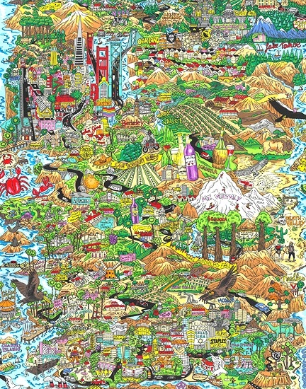 チャールズ・ファジーノの絵画作品　タイトルは、California Calling